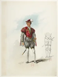 Saint-Saëns - Henry VIII - Kostümentwürfe - Lacoste - 64. Kostüm